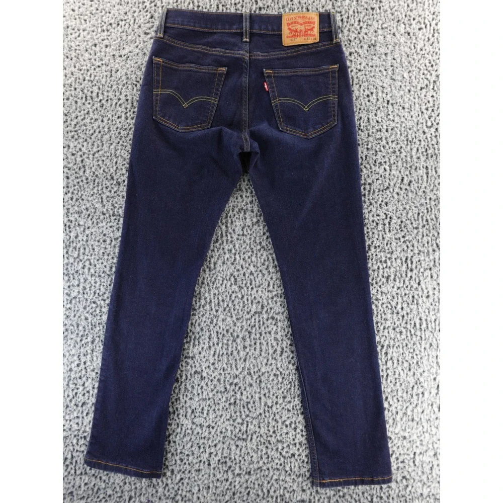 Levi's 511‎ Dark Wash Slim Fit Denim Jeans Classic Five Pocket 31x32 Slim